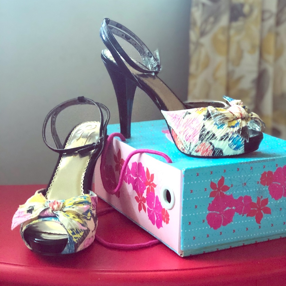 Poetic License Open Toe Platform Pumps